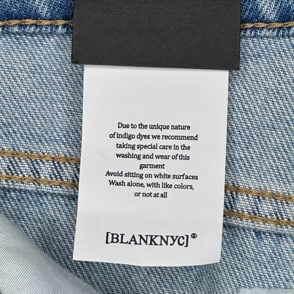 Blank NYC NWT Jeans Throwback Landscape Crop High Rise‎ Festival Hippie Sz 24 - Picture 10 of 14